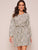 Dalmatian Print Self Tie A-line Dress