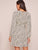 Dalmatian Print Self Tie A-line Dress