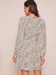 Dalmatian Print Self Tie A-line Dress