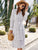 Polka Dot Tie Neck Layered Hem Dress