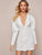 Button Front Leg-of-mutton Sleeve Dress