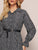 Ditsy Floral Print Ruffle Hem Shirt Dress