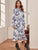 Landscape Print Button Through Belted Shirt Dress