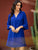 Notch Collar Flounce Sleeve Tunic Dress