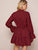 Gingham Flounce Sleeve Swing Ruffle Hem Dress