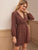 Chiffon Ditsy Floral Surplice Neck A-line Dress