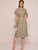Solid Double Breasted Lapel Collar Shirt Dress