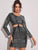 Twist Front Sequin Bodycon Dress