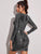 Twist Front Sequin Bodycon Dress