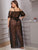 Plus Contrast Lace Split Side Mesh Dress