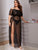 Plus Contrast Lace Split Side Mesh Dress