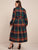 Plus Plaid Belted Frill Shirt Dress