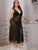 Plus Lace Trim Mesh Dress With Thong