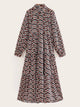Allover Print Longline Shirt Dress