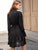 Flounce Sleeve Belted Ruffle Hem Satin Dress