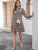 Plaid Ruffle Hem Shirt Dress