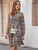 Plaid Ruffle Hem Shirt Dress