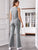 Contrast Tank Asymmetrical Tank Top With Flare Pants