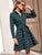 Tartan Plaid Self Tie Shirt Dress