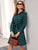 Tartan Plaid Self Tie Shirt Dress