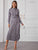 Allover Print Pleated Hem Shirt Dress