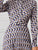 Allover Print Pleated Hem Shirt Dress