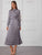 Allover Print Pleated Hem Shirt Dress