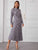Allover Print Pleated Hem Shirt Dress