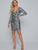 Surplice Front Sequin Bodycon Dress