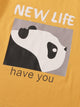 Cartoon & Letter Graphic Tee & Sweatpants