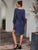 Polka Dot Notched Neck Shirt Dress