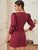 Puff Sleeve Tie Wrap Dress
