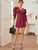 Puff Sleeve Tie Wrap Dress