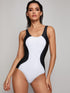 Two Tone One Piece Swimwear