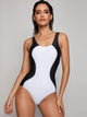 Two Tone One Piece Swimwear
