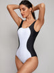 Two Tone One Piece Swimwear