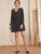 Polka Dot Print Button Up Dress