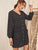 Polka Dot Print Button Up Dress