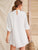 Lantern Sleeve Mock Neck Chiffon Tunic Dress