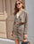 Plaid Crop Blazer & Button Through Skirt