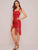 Mesh Panel Ruched Tie Straps Bodycon Dress