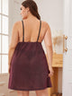 Plus Contrast Lace Glitter Dress