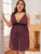 Plus Contrast Lace Glitter Dress