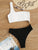 Rib Two Tone One Shoulder One Piece Swimwear
