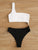 Rib Two Tone One Shoulder One Piece Swimwear