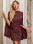 Glamaker Plaid Backless Split Sleeve Tweed Bodycon Dress