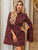 Glamaker Plaid Backless Split Sleeve Tweed Bodycon Dress