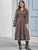Ruffle Hem Allover Print Shirt Dress Without Belted