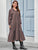 Ruffle Hem Allover Print Shirt Dress Without Belted
