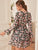 V-neck Floral Print Tiered Layer Dress
